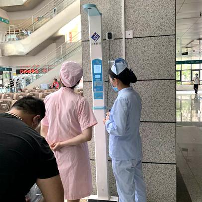 郑州市人民医院SH-201智能双屏身高体重秤案例